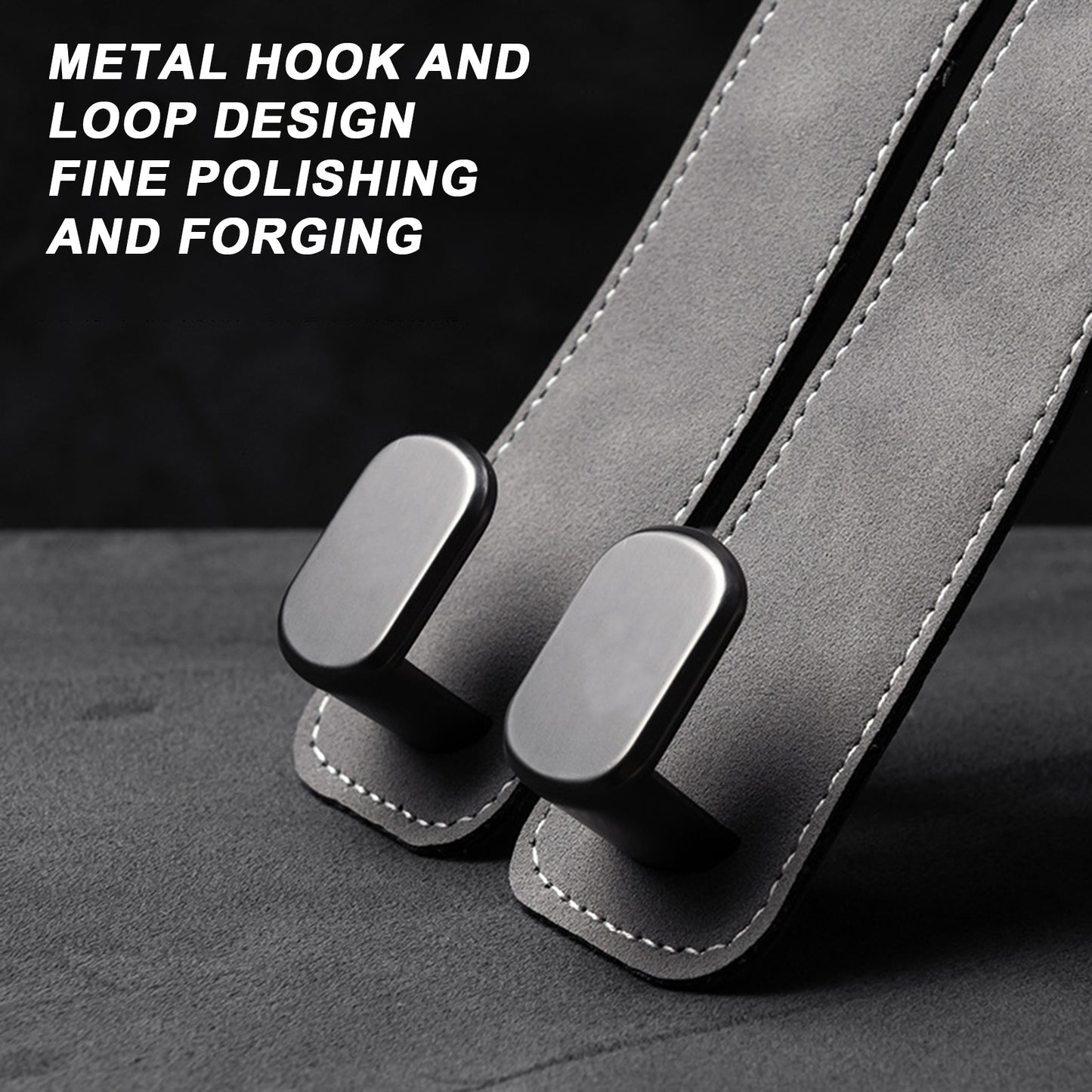 Leather Double Hook Car Seat Back