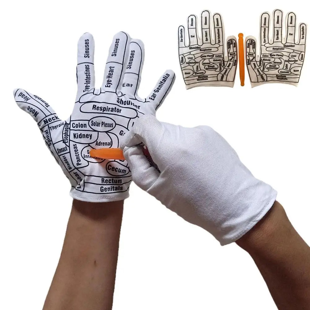 Hand Gloves Reflexology Tools