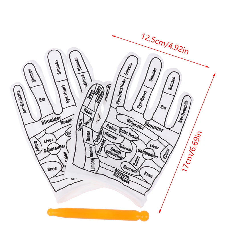 Hand Gloves Reflexology Tools
