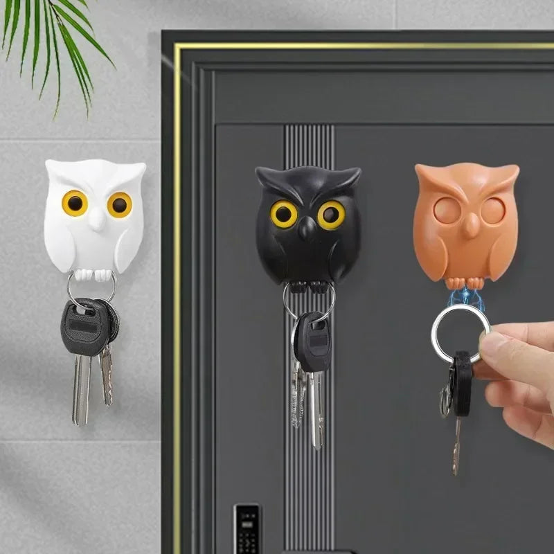 Owl Key Holder - Automatic Open Close Eyes (Pack Of 3)