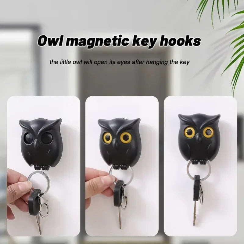 Owl Key Holder - Automatic Open Close Eyes (Pack Of 3)