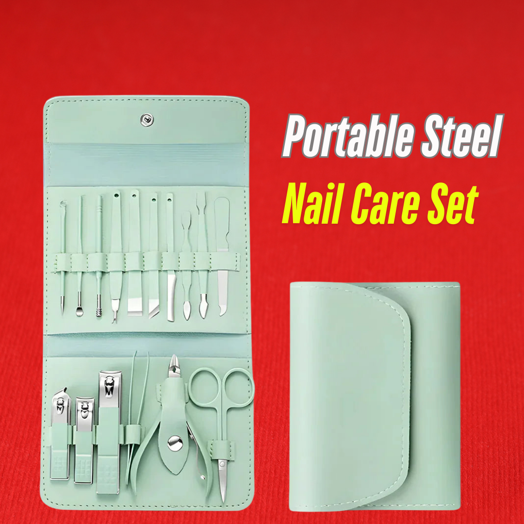 Portable Steel Nail Care Set