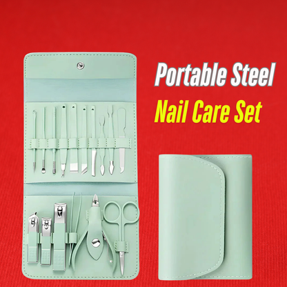 Portable Steel Nail Care Set