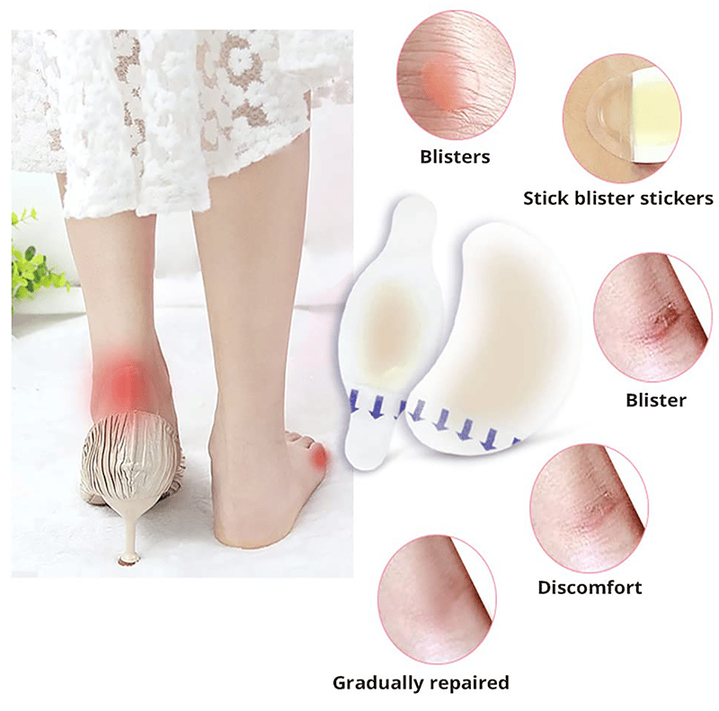 Anti-wear Foot Stickers (Pack of 8)