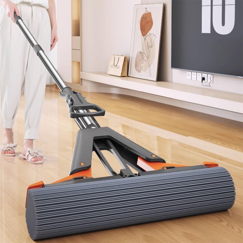 Squeezable Cleaning Mop With Sponge