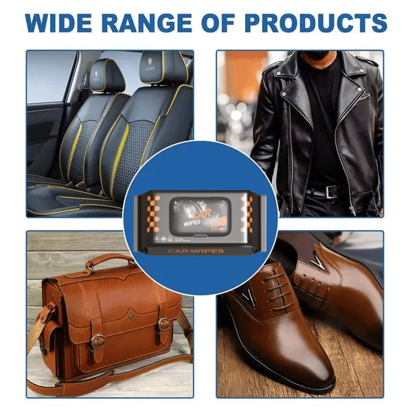 Car Interior Cleaning & Polishing Wipes (Pack Of 80)