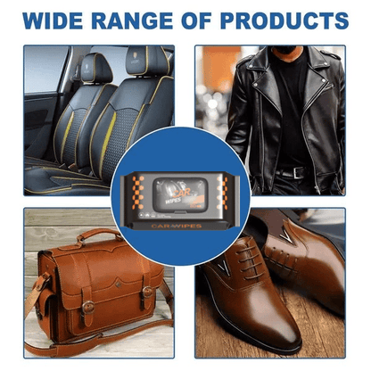 Car Interior Cleaning & Polishing Wipes (Pack Of 80)