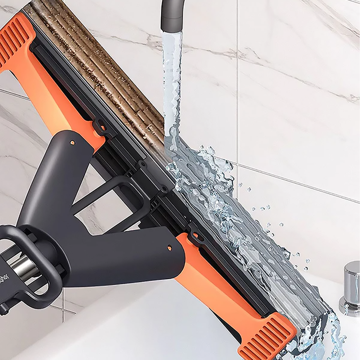 Squeezable Cleaning Mop With Sponge