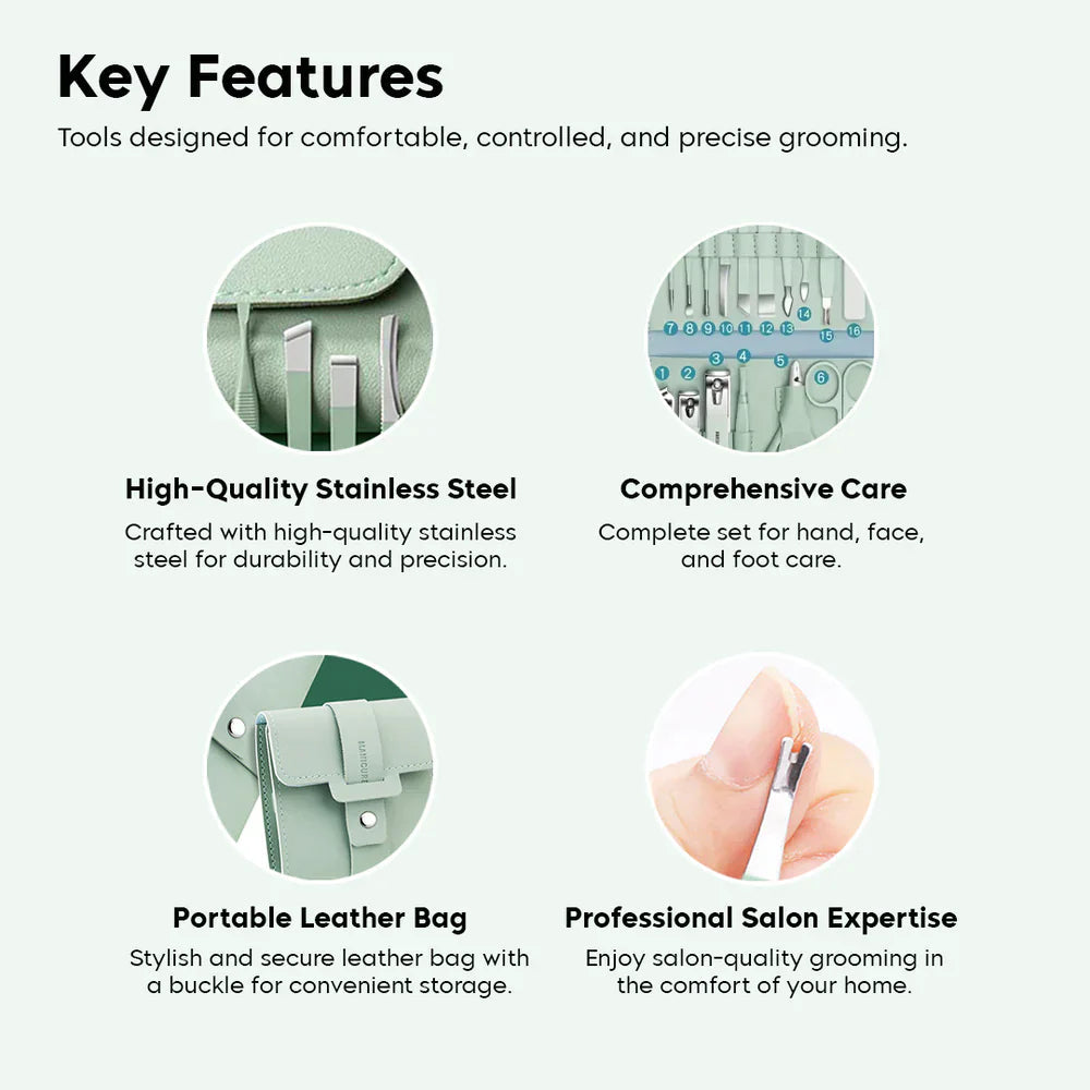 Portable Steel Nail Care Set