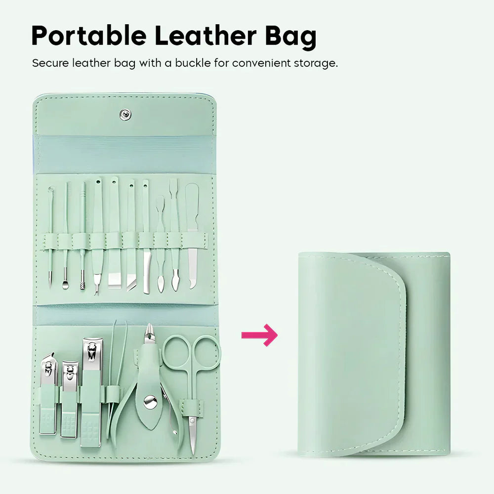 Portable Steel Nail Care Set