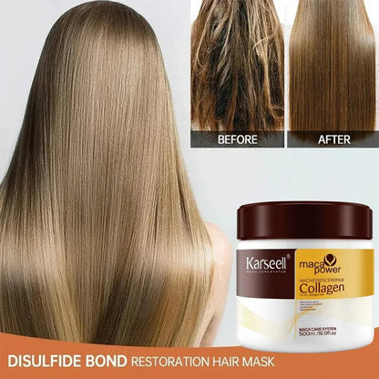 Karseell Collagen Hair Mask Repair Dry Hair Improve Frizz Baking Cream Smooth