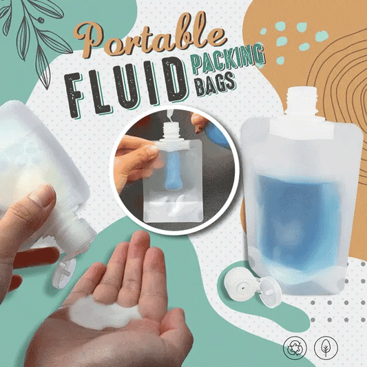 Portable Travel Fluid Bag (Pack Of 10)