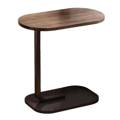 Premium C-Shaped Wooden Side Table